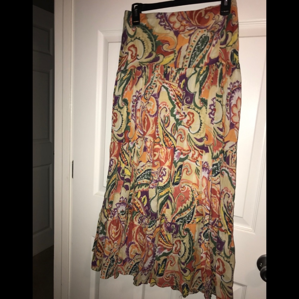 Chaps Floral Skirt